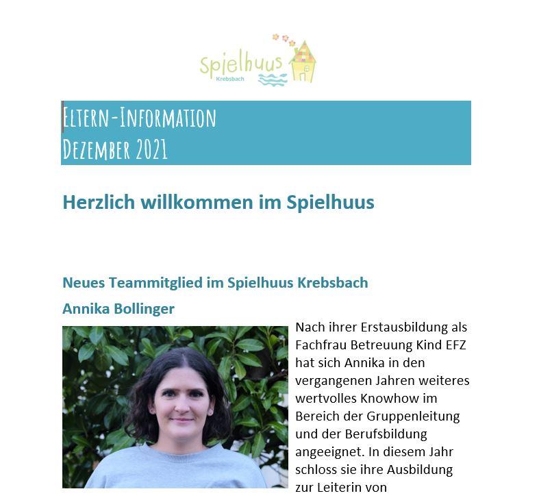 Newsletter Krebsbach Ausschnitt
